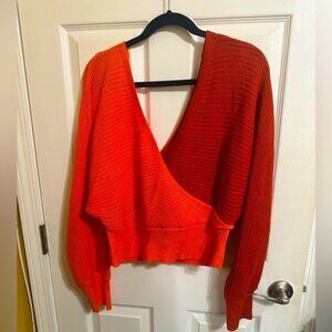 Orange sweater size Large